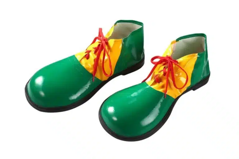 Chaussures de clown en cuir adulte 1