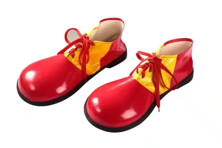 Chaussures de clown en cuir adulte 5