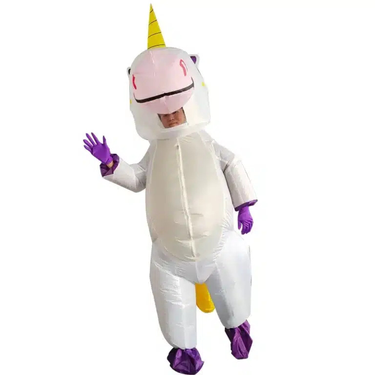 Mascotte gonflable licorne 4