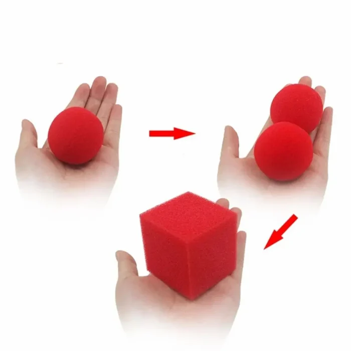 Tour de magie transformation balle en cube 1