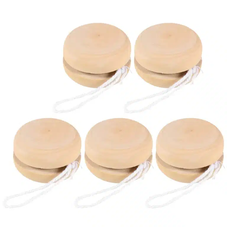 Yoyo en bois (lot de 5) 1