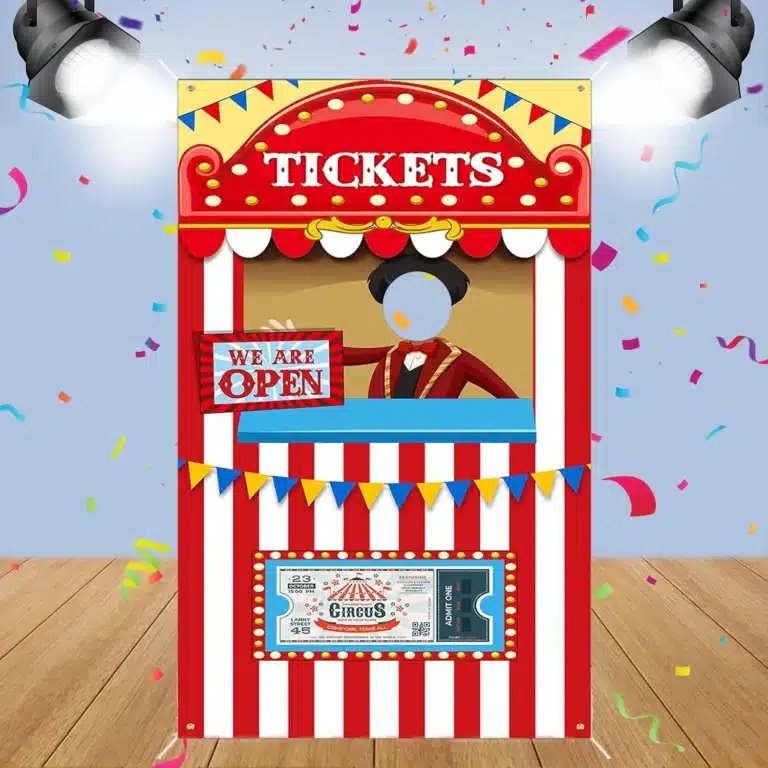 Toile de fond tickets cirque 5