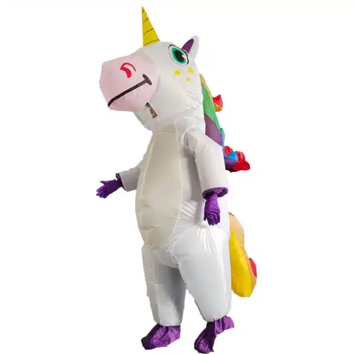 Mascotte gonflable licorne 5