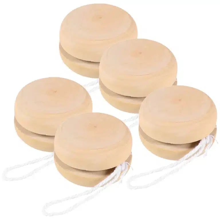 Yoyo en bois (lot de 5) 3