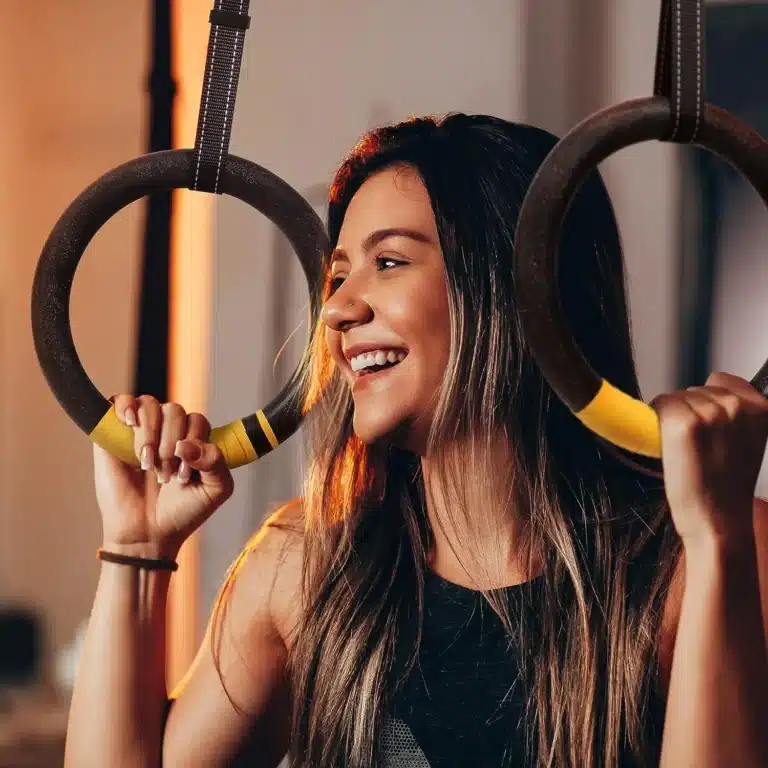 Anneaux de gymnastique avec sangles réglables 18