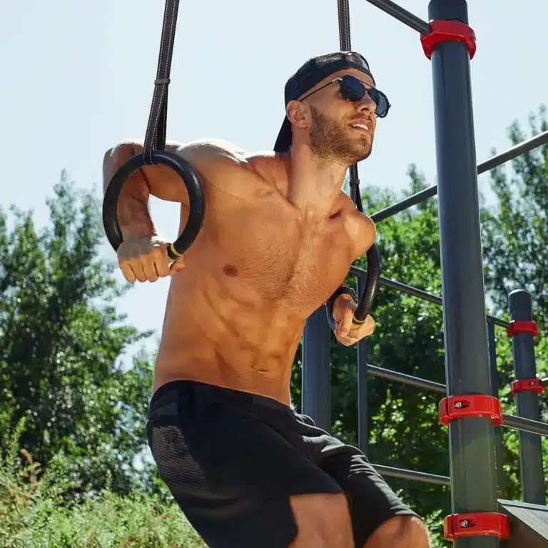 Anneaux de gymnastique avec sangles réglables 19