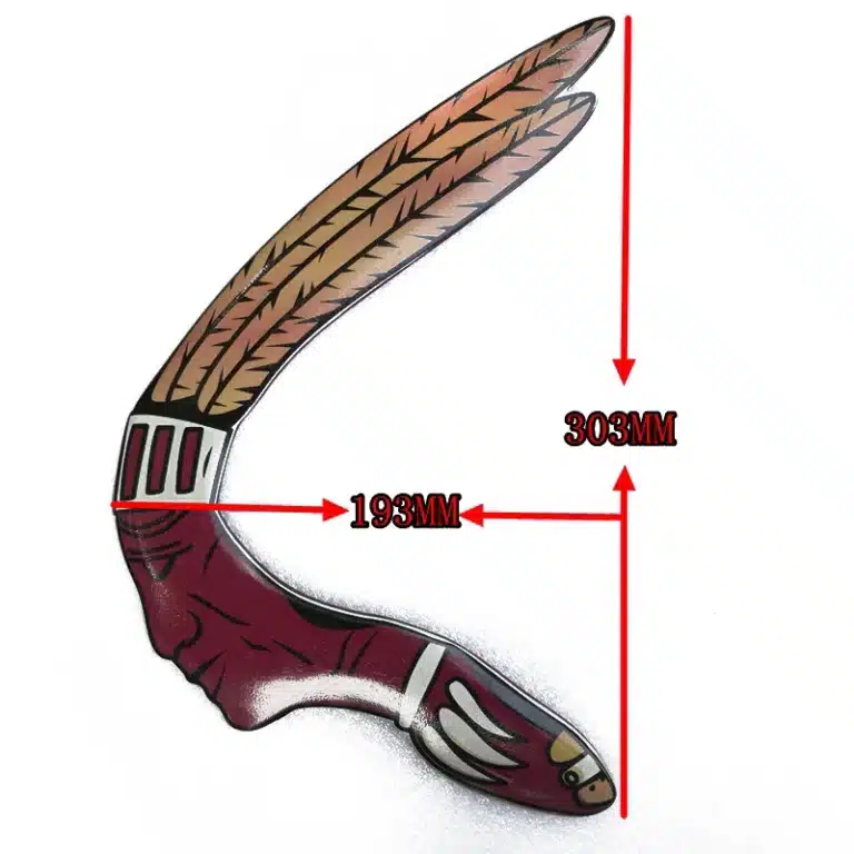 Boomerang Indien en bois 9