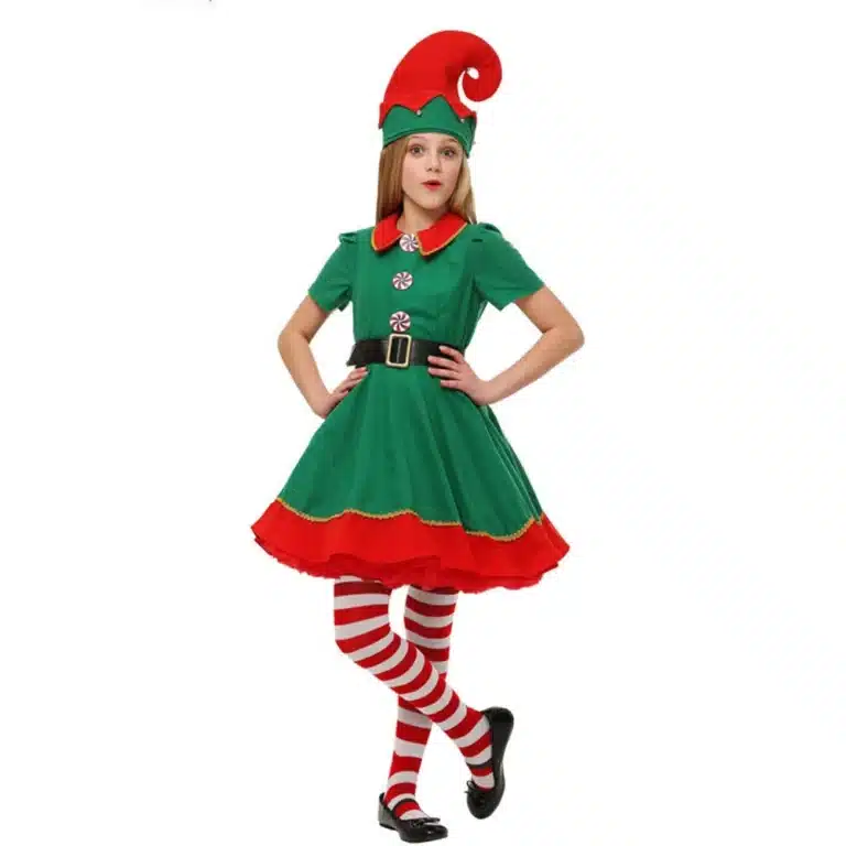 Costume lutin de Noël enfant 16