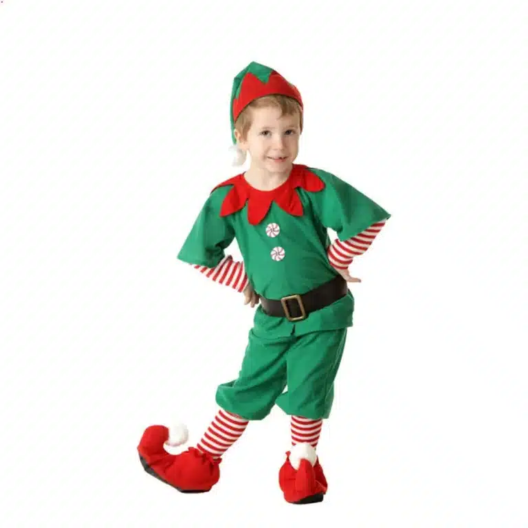 Costume lutin de Noël enfant 15