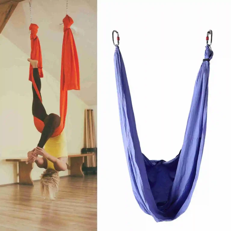 Hamac yoga aérien + sangles avec poignées 4