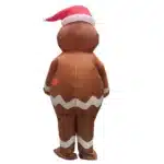 Costumes gonflables de bonhomme de pain d'épice adulte, costume d'Halloween d'anime pour des femmes, costume de cosplay de Noël 4