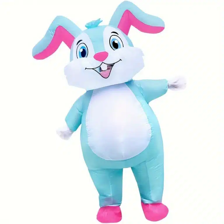 Costume gonflable lapin de Pâques 1