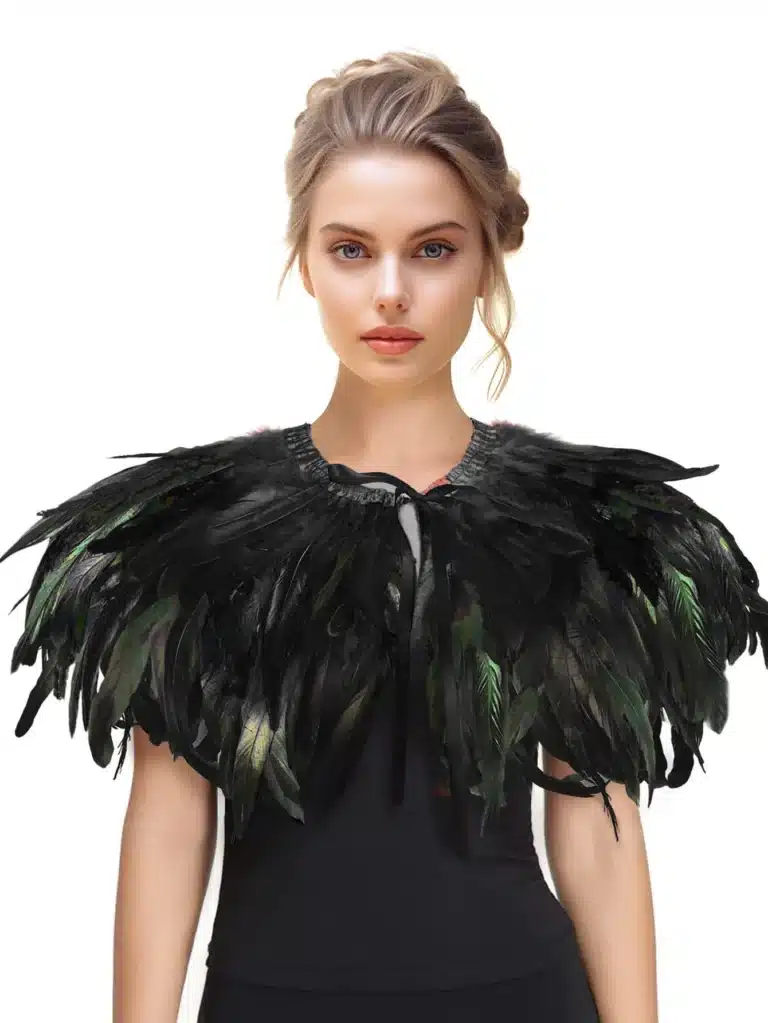Châle en plumes 1