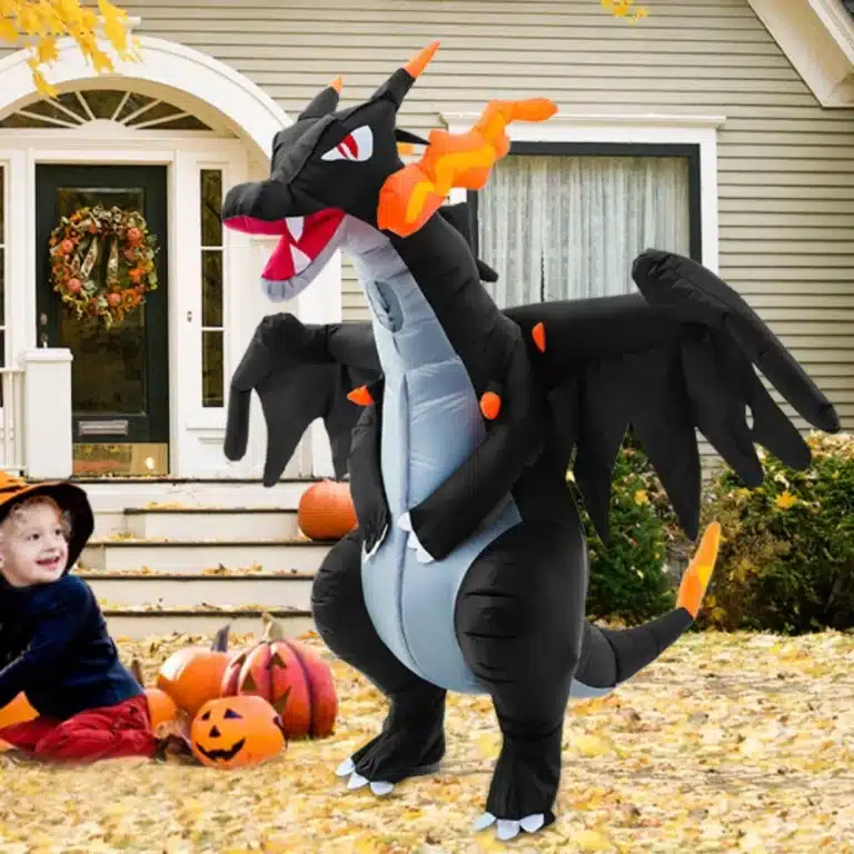 Costume gonflable dinosaure 1