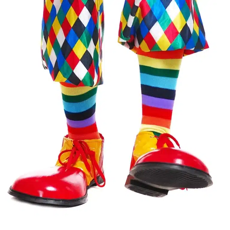 Chaussettes de clown rayées 4