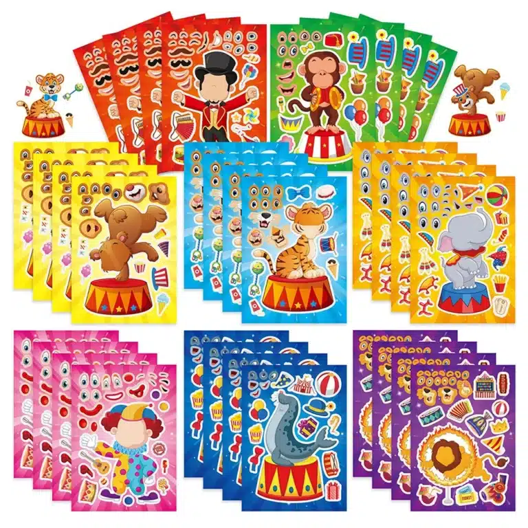 Jeux autocollants Cirque 1