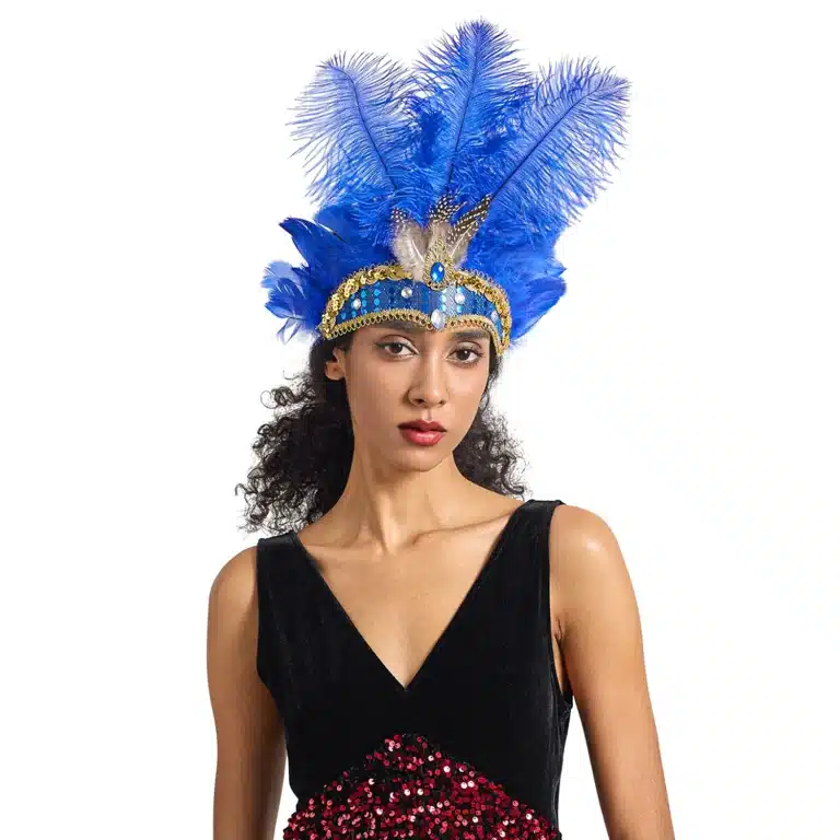 Coiffe brésilienne plumes carnaval 2