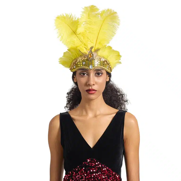 Coiffe brésilienne plumes carnaval 3