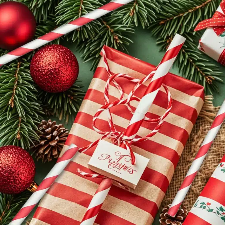 Pailles rayées rouge et blanc Cirque (lot de 25) 3