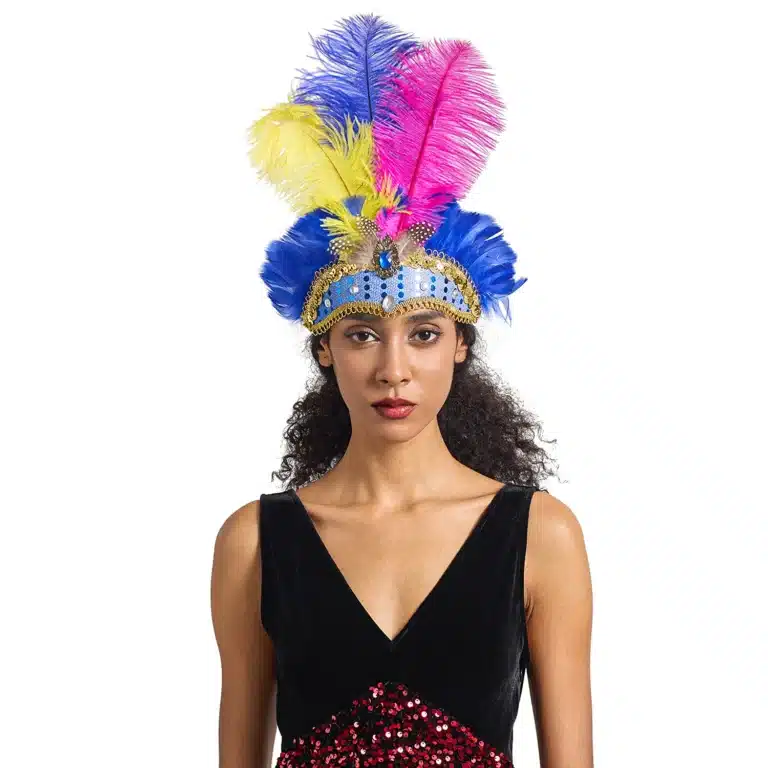 Coiffe brésilienne plumes carnaval 8