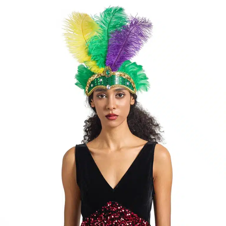 Coiffe brésilienne plumes carnaval 6