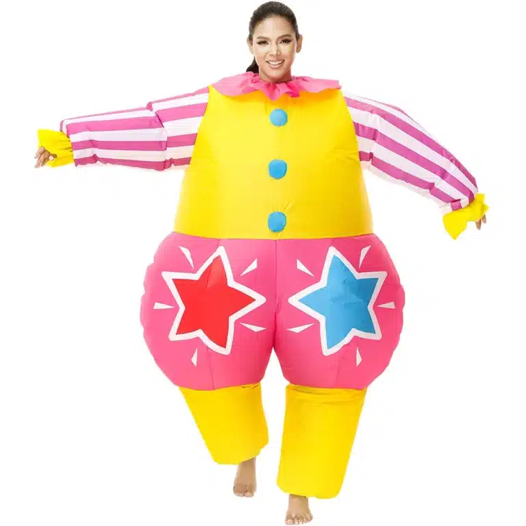 Costume gonflable de clown de mascotte adulte, robe de ballet d'anime, olympiques de carnaval, Pourim, fête d'Halloween, olympiques de cosplay pour hommes et femmes 4