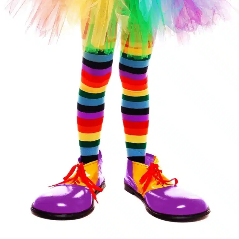 Chaussettes de clown rayées 3