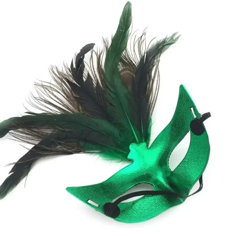 Masque carnaval plumes de paon 14