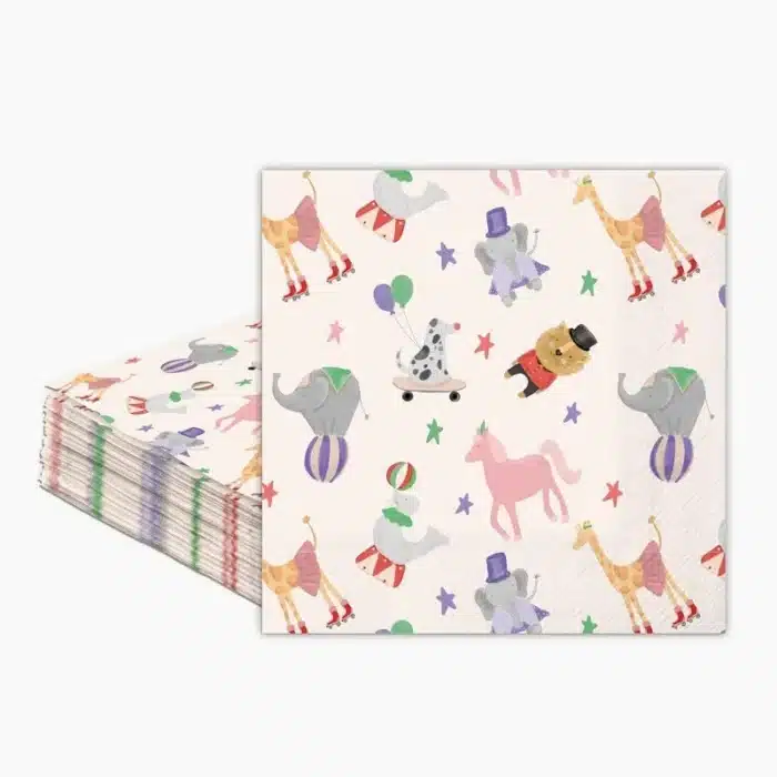 Serviettes papier animaux Cirque (lot de 50) 3