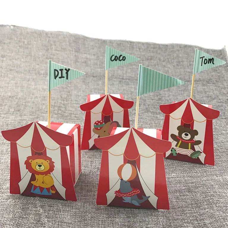 Boîte à bonbons chapiteau Cirque (lot de 20) 4