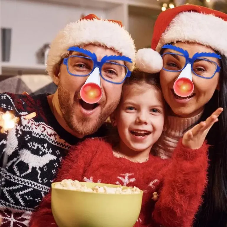 Lunettes nez de clown LED 6