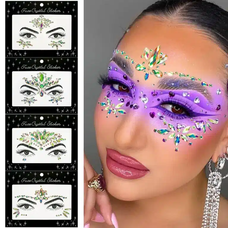 Stickers diamants visage phosphorescent 4