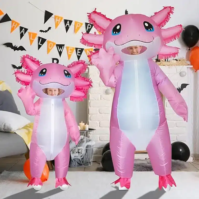 Costume gonflable axolotl 3