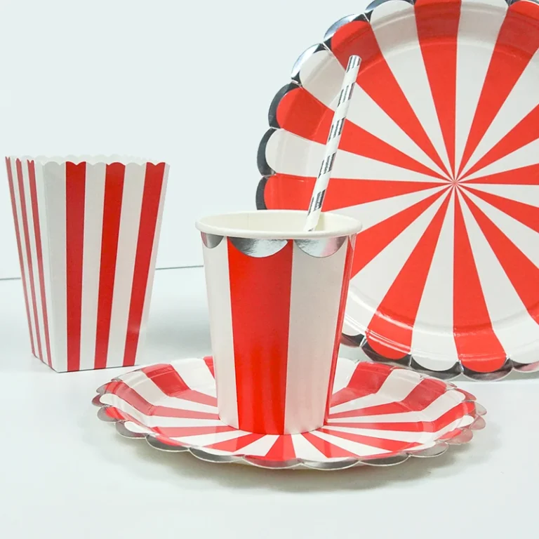 Assiettes en carton Cirque (lot de 8) 4