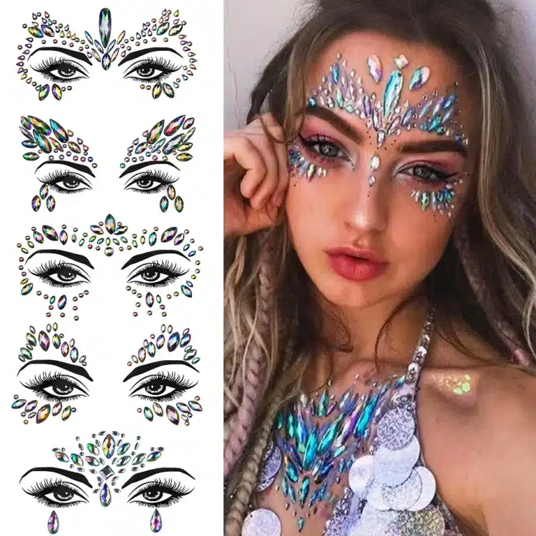 Stickers diamants visage 1