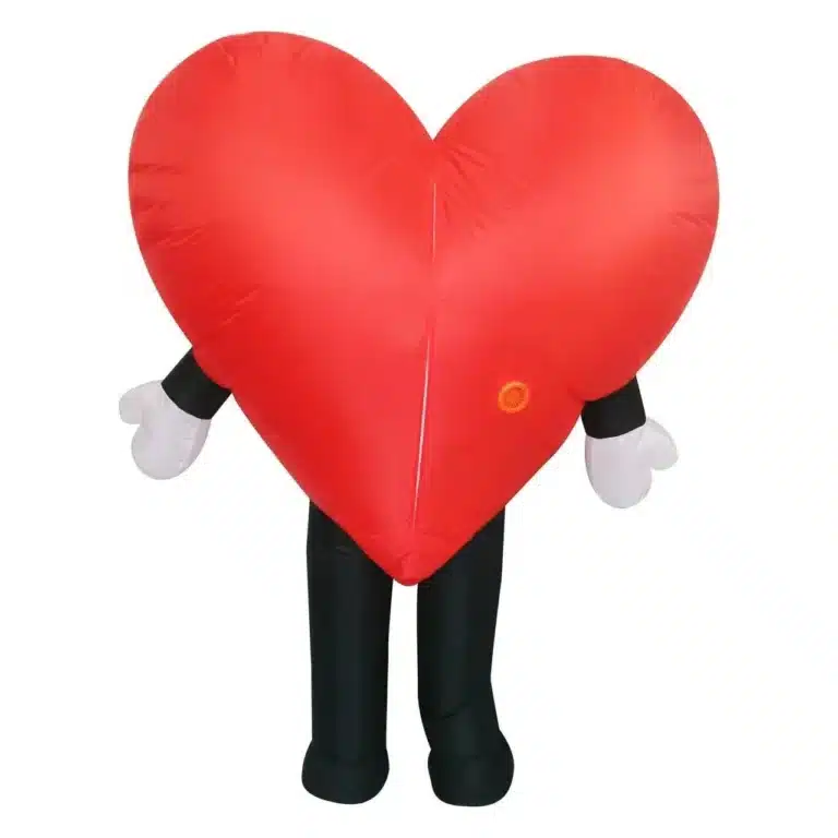 Mascotte gonflable coeur 5