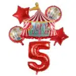 Ballons chiffres anniversaire Cirque 5