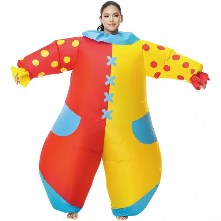 Costume gonflable de clown de mascotte adulte, robe de ballet d'anime, olympiques de carnaval, Pourim, fête d'Halloween, olympiques de cosplay pour hommes et femmes 3