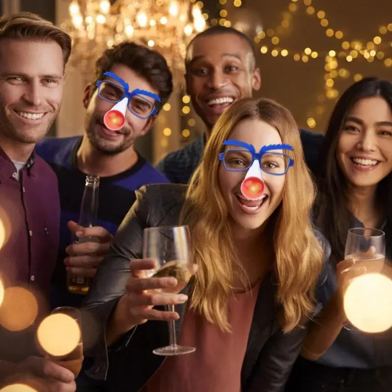 Lunettes nez de clown LED 3