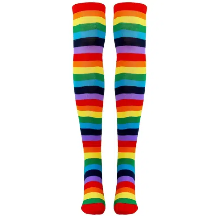 Chaussettes de clown rayées 1