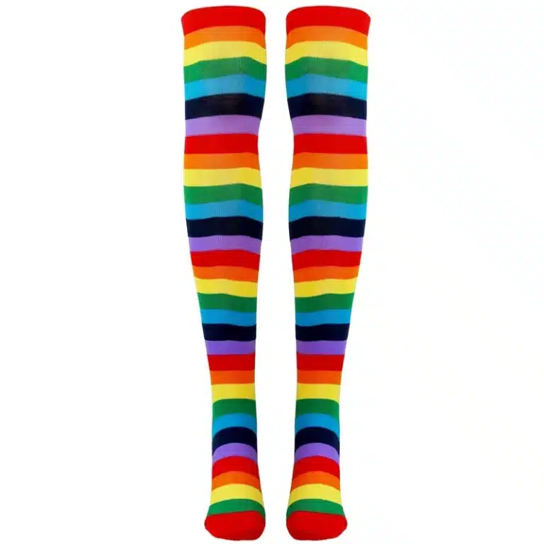 Chaussettes de clown rayées 1