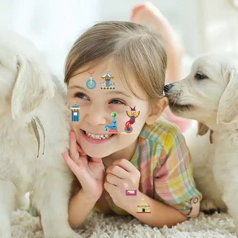 Tatouages éphémères Cirque 4