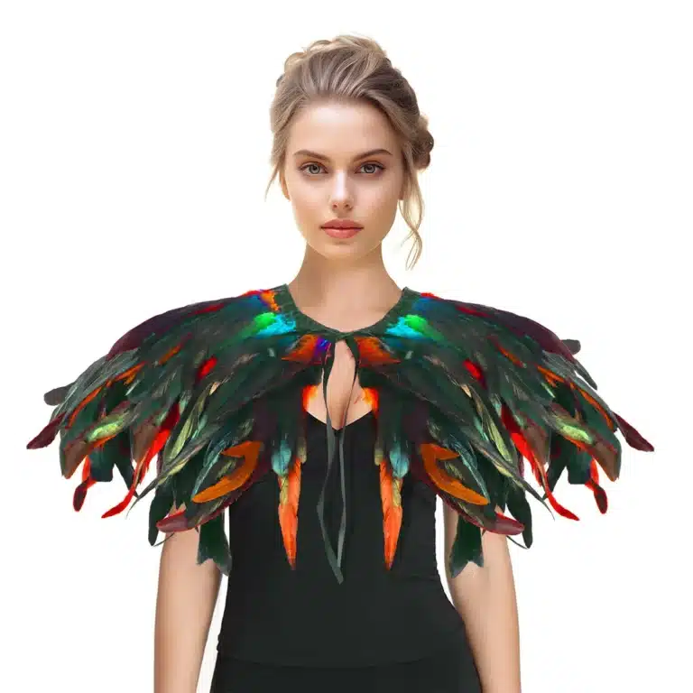 Châle en plumes 2