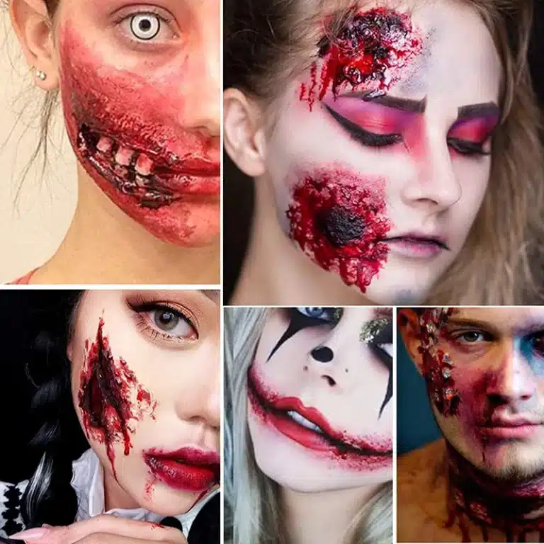 Maquillage fausse cicatrice 6