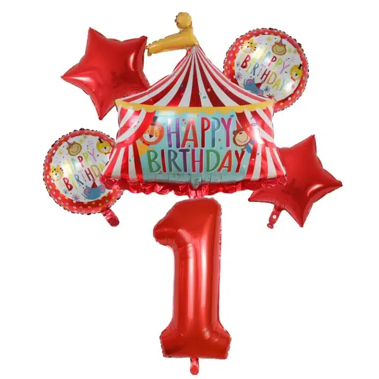 Ballons chiffres anniversaire Cirque 2