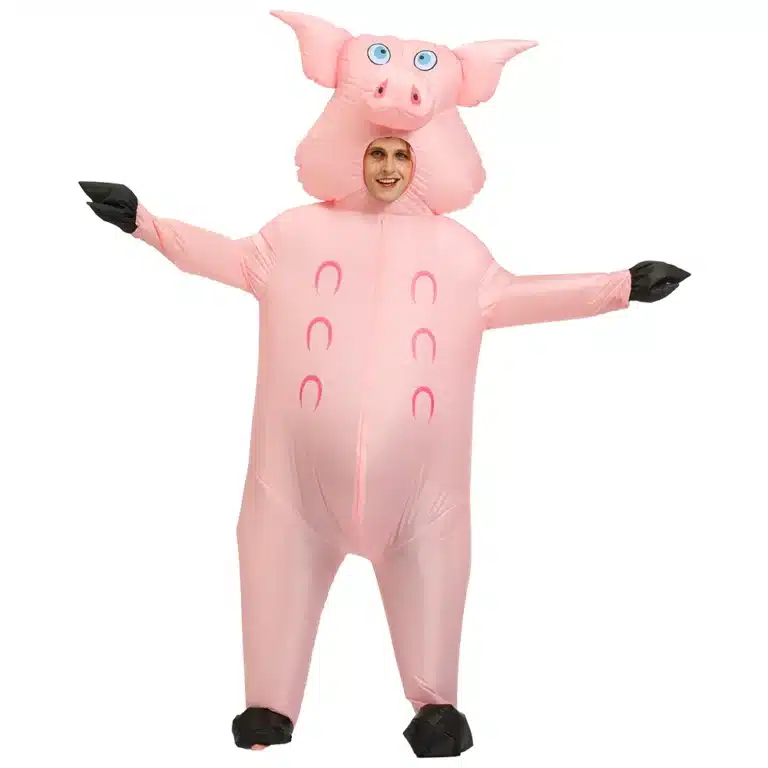 Costume gonflable cochon 1