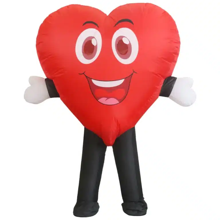 Mascotte gonflable coeur 3
