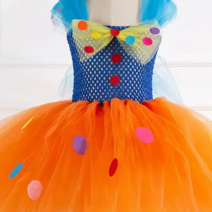 Tutu à pois clown fille 3