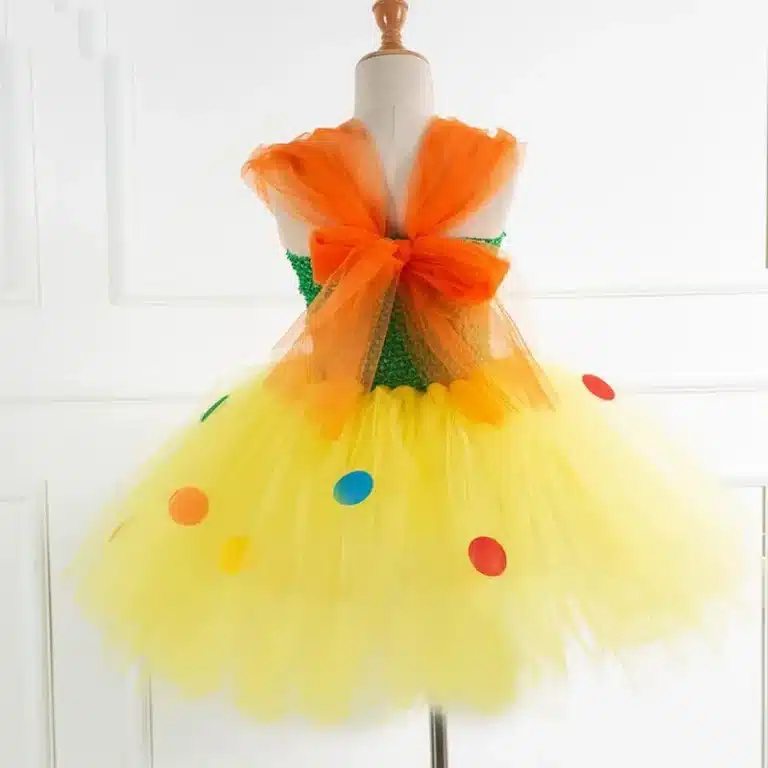 Tutu à pois clown fille 6