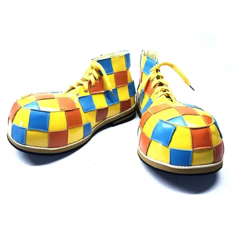 Chaussures de clown à carreaux 1
